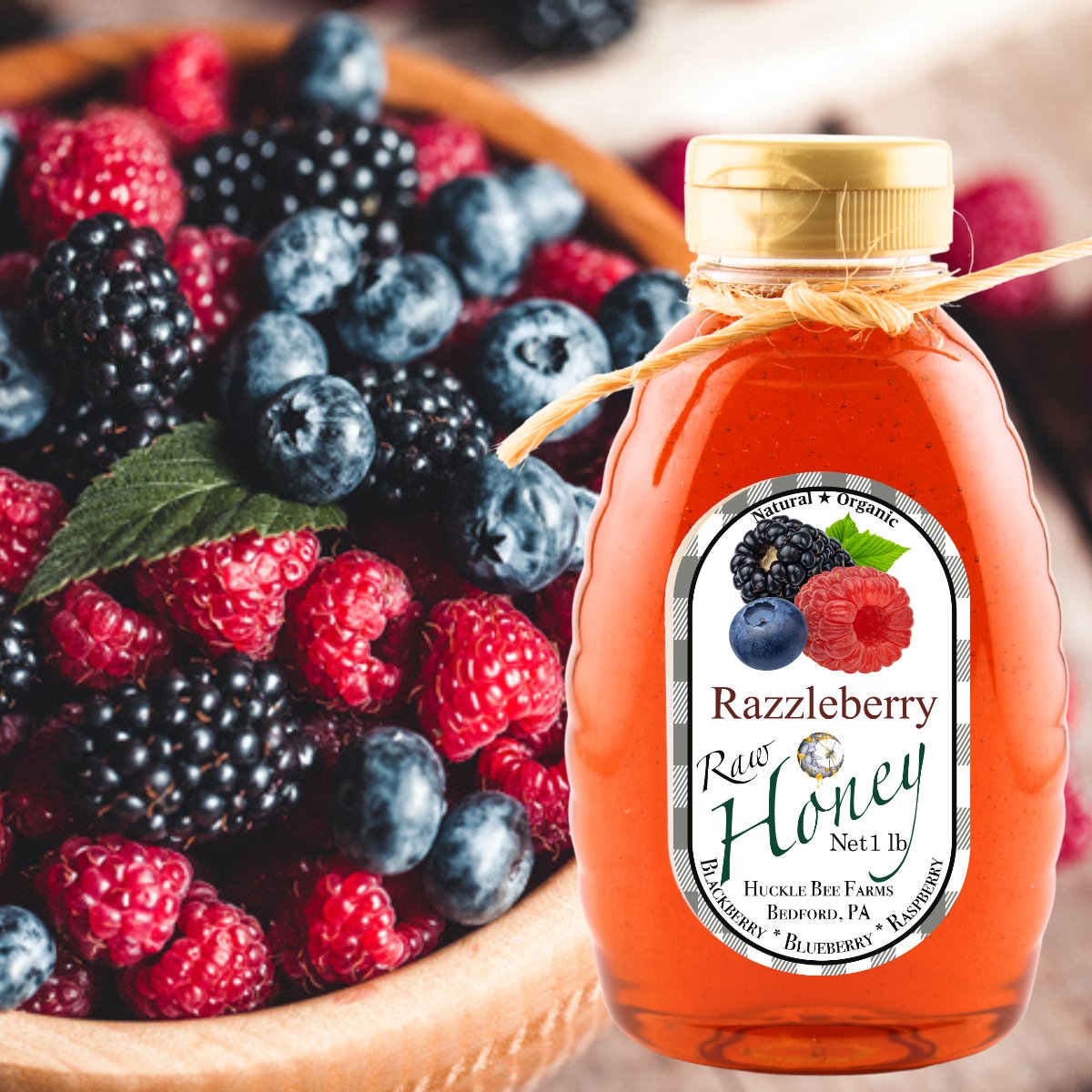 RazzleBerry Infused Honey