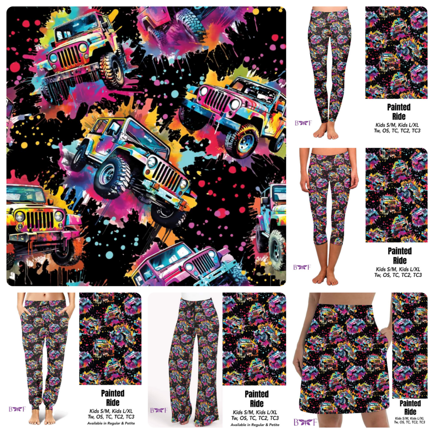 Painted Ride leggings, capris, lounge pants and joggers