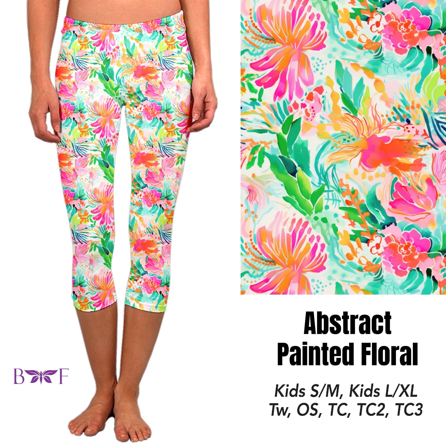 Abstract painted floral