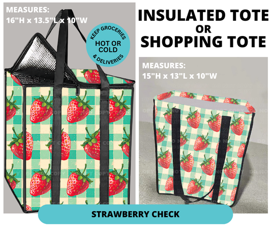 Preorder! Closes 12/30. ETA March. Strawberry Check Shopping or Insulated Tote