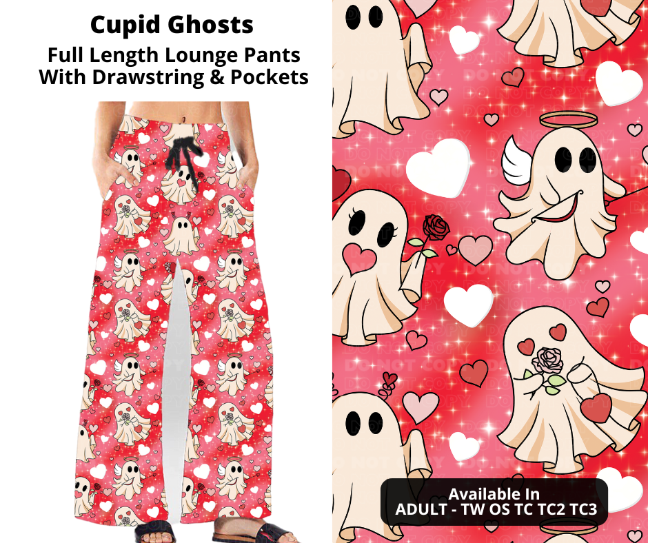 Preorder! Closes 11/28. ETA Feb. Cupid Ghosts Full Length Lounge Pants