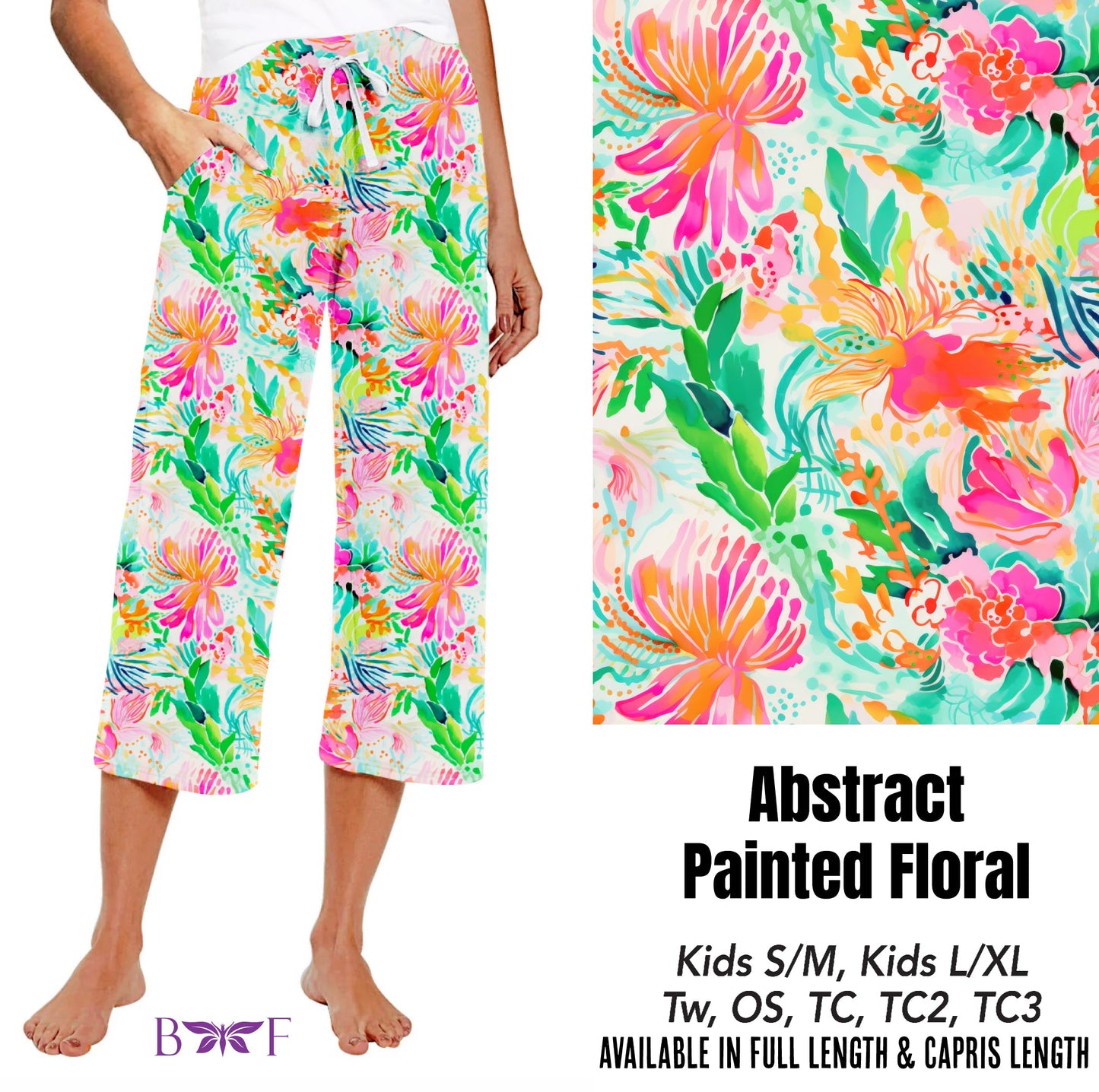 Abstract painted floral