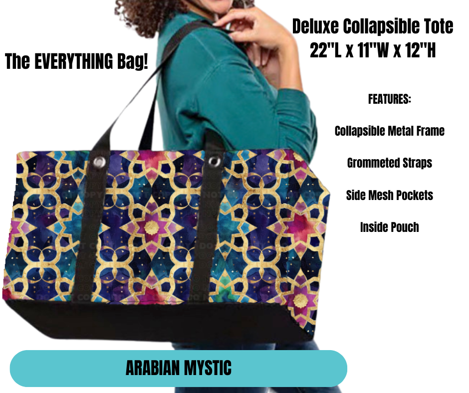 Preorder! Closes 11/18. ETA Feb. Arabian Mystic Collapsible Tote