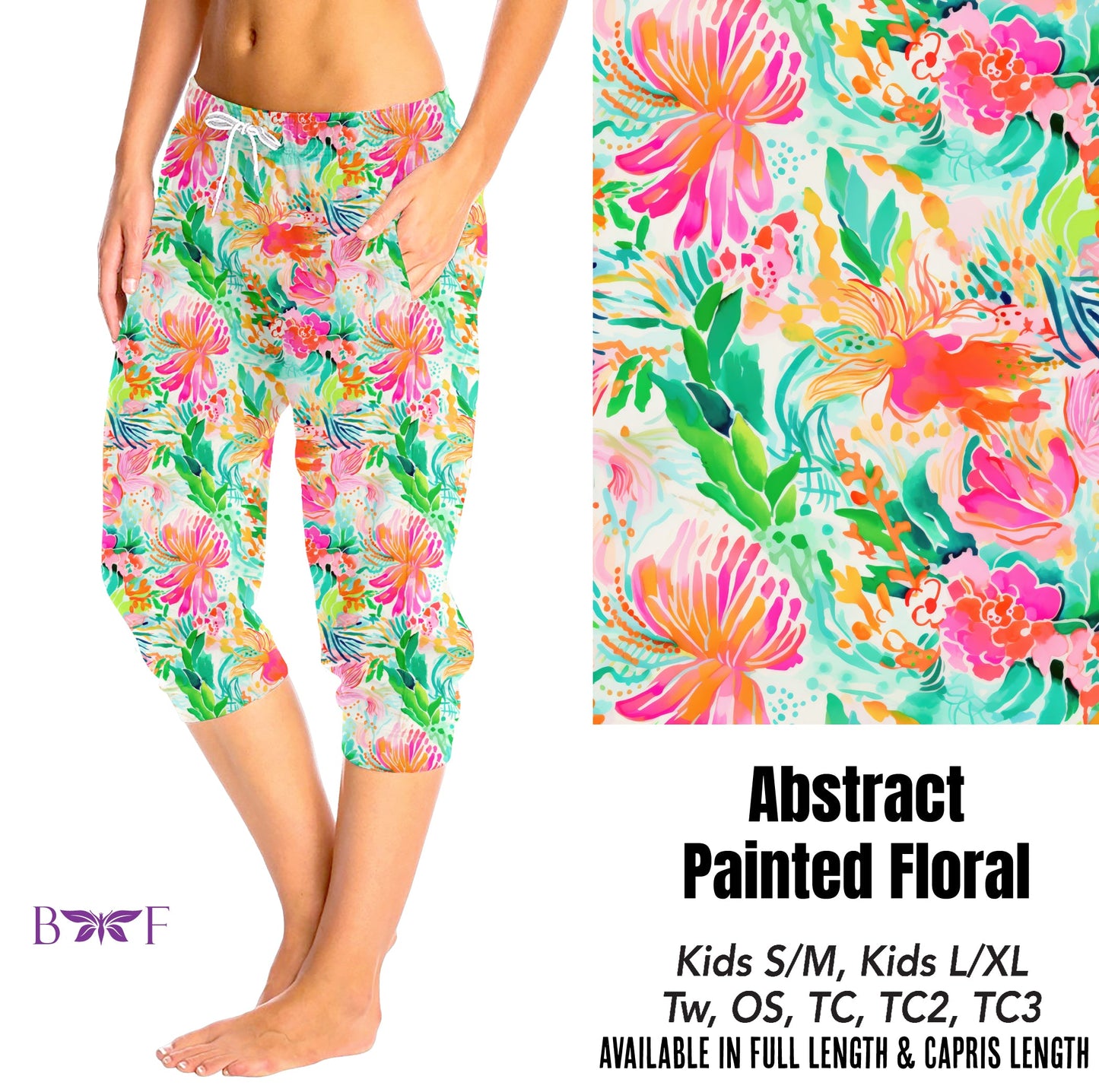 Abstract painted floral