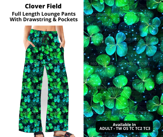 Preorder! Closes 12/11. ETA Feb. Clover Field Full Length Lounge Pants