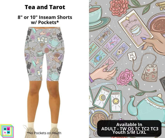 Tea and Tarot Shorts w/ Pockets