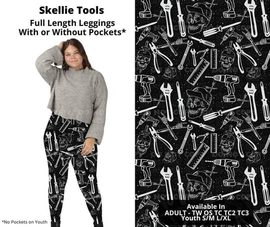 Preorder! Closes 10/17. ETA Dec. Skellie Tools Full Length Leggings w/wo Pockets