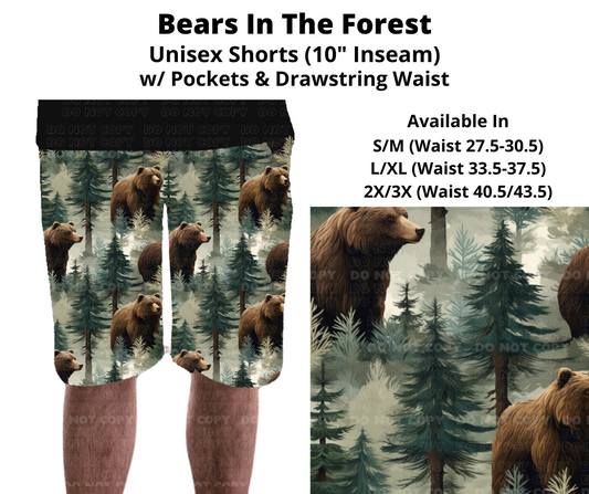 Preorder! Closes 11/27. ETA Feb. Bears In The Forest Unisex Shorts