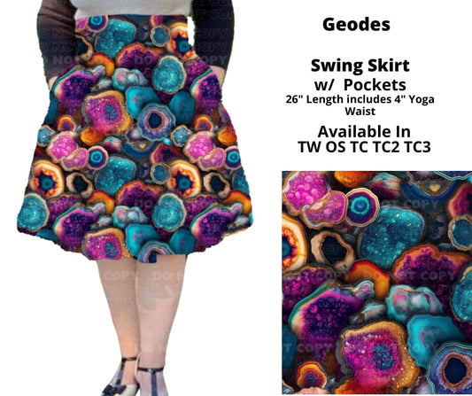 Geodes Swing Skirt