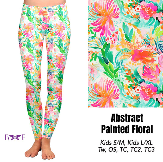 Abstract painted floral