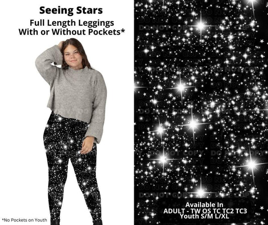 Preorder! Closes 10/17. ETA Dec. Seeing Stars Full Length Leggings w/wo Pockets