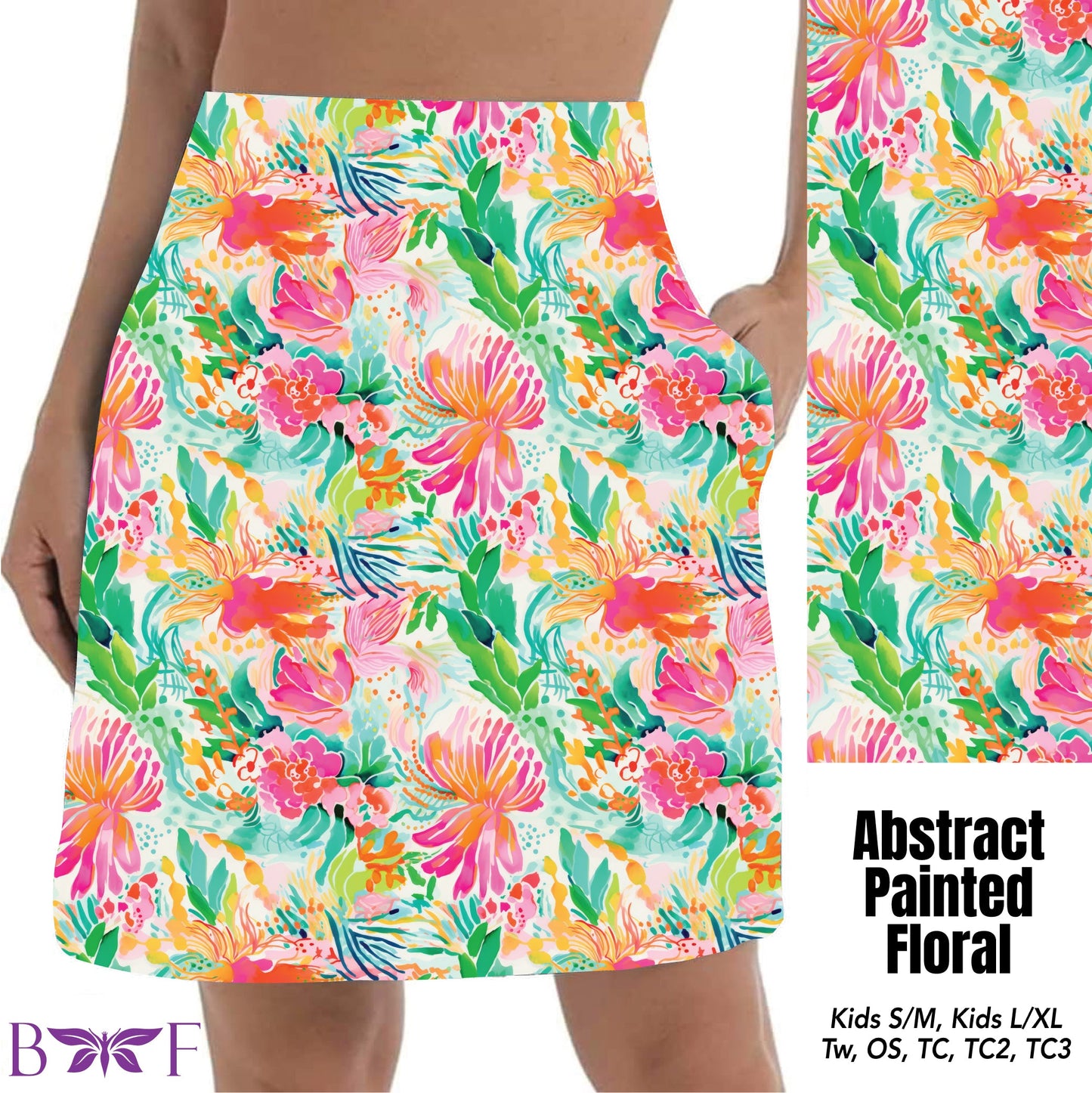 Abstract painted floral