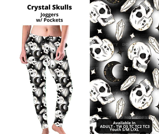 Preorder! Closes 10/17. ETA Dec. Crystal Skulls Joggers