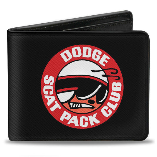 Bi-Fold Wallet - DODGE SCAT PACK CLUB Bumblebee Logo Black Red White