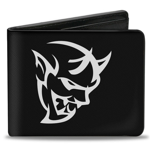 Bi-Fold Wallet - Dodge Demon Icon Black White