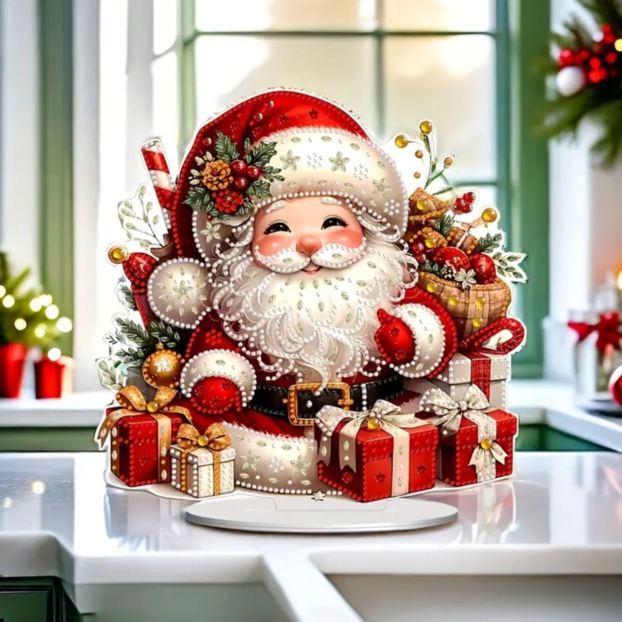 Santa Acrylic Table Top Stand