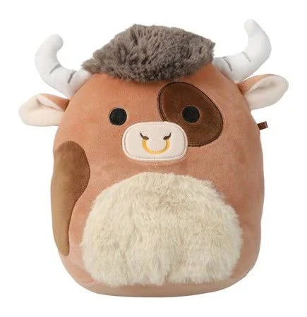 Squishmallows Shep The Brown Spotted Bull 7.5" Stuffed Plush