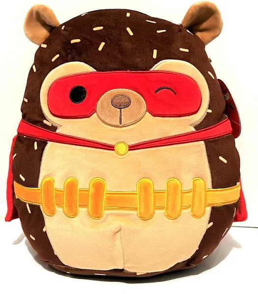 Squishmallows Hans the Hedgehog in Superhero Costume 12" 2023 Halloween Collection Stuffed Plush