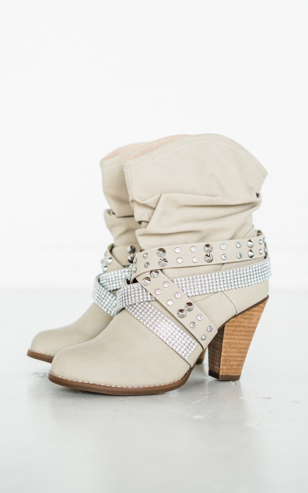 Short Change Booties in Cream