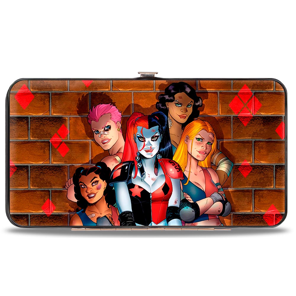 Hinged Wallet - Harley Quinn & Brooklyn Bruisers Skate Club Issue #10 Cover Pose + HARLEY QUINN Bricks Diamonds