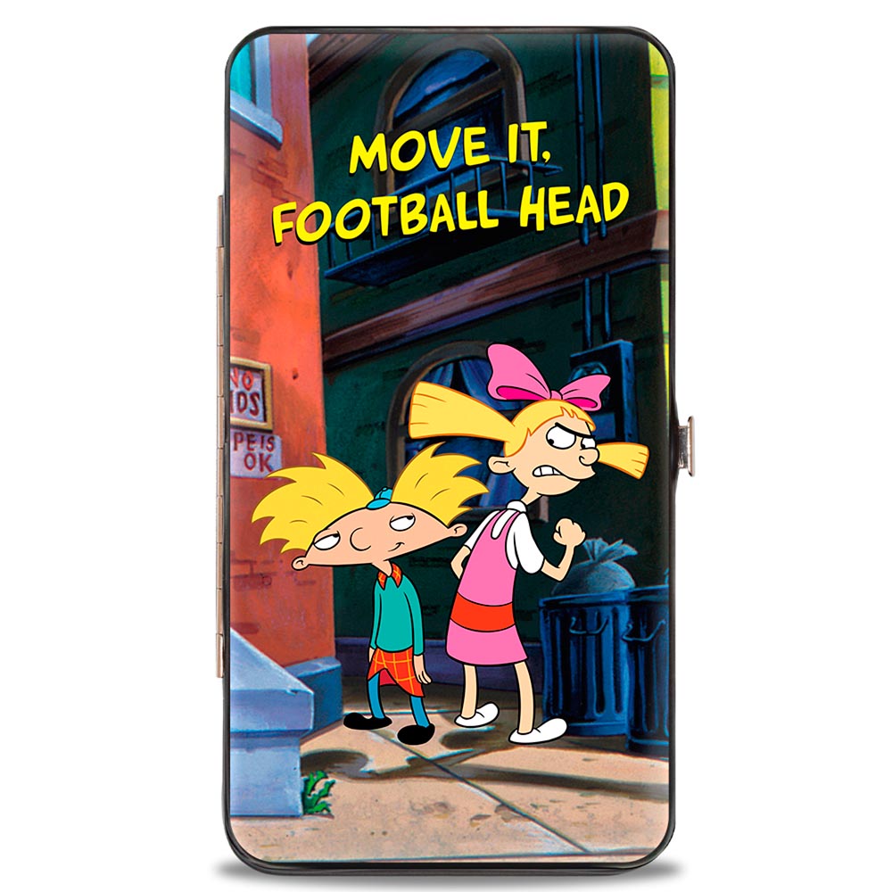 Hinged Wallet - Arnold & Helga Pose MOVE IT, FOOTBALL HEAD