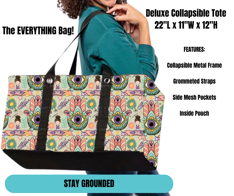 Preorder! Closes 11/18. ETA Feb. Stay Grounded Collapsible Tote