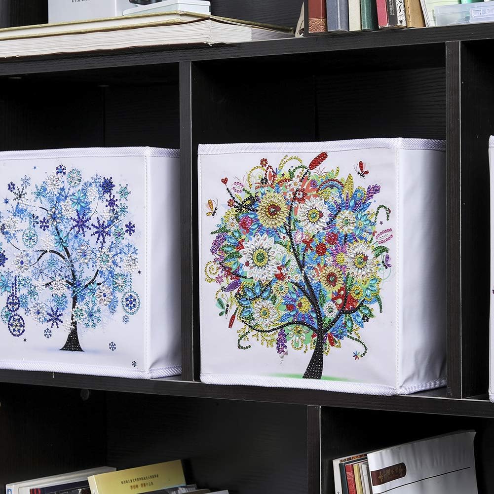 Foldable Storage Box - Colorful Tree