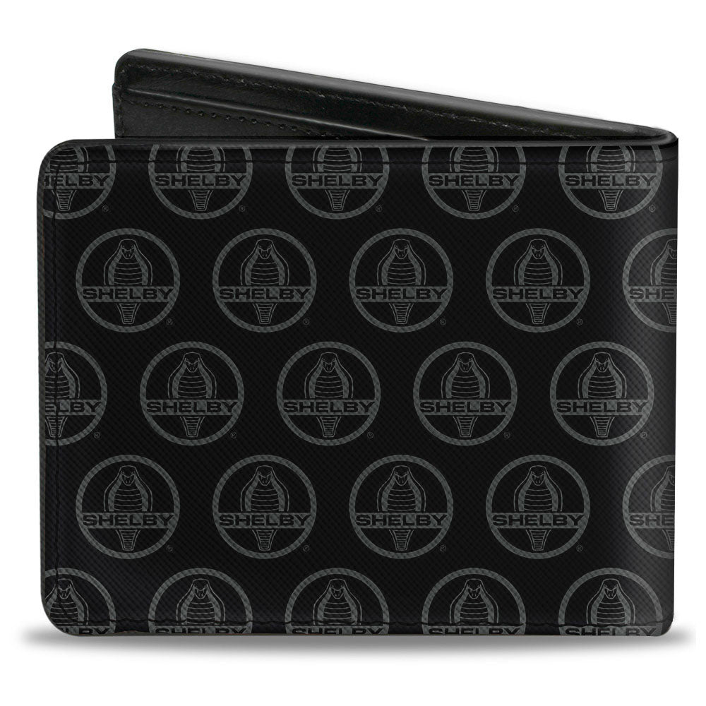 Bi-Fold Wallet - SHELBY Cobra Center Monogram Black Gray