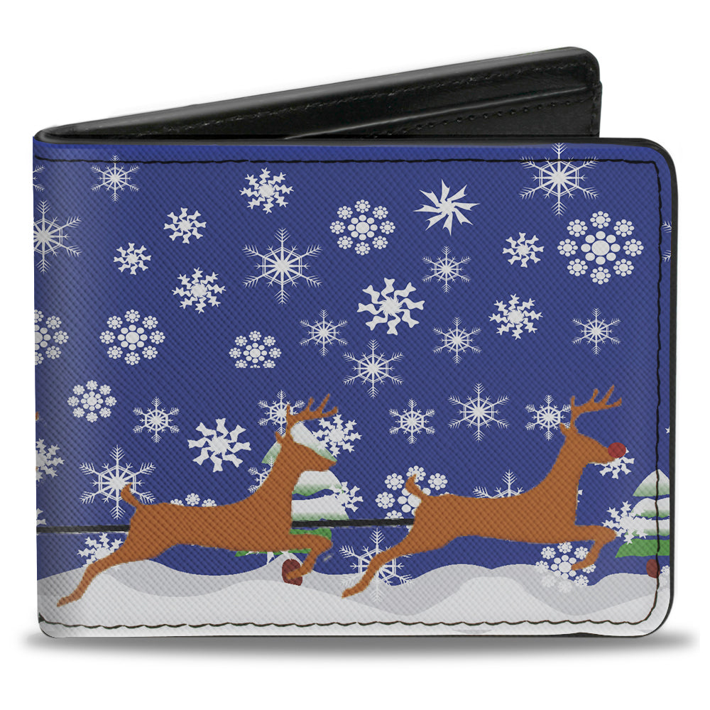 Bi-Fold Wallet - Santa & Reindeers