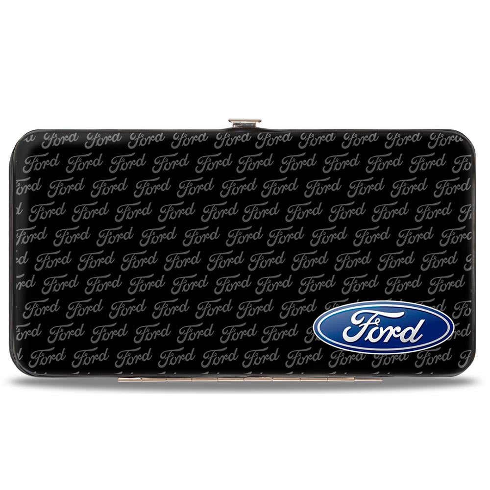 Hinged Wallet - Ford Oval CORNER w Text