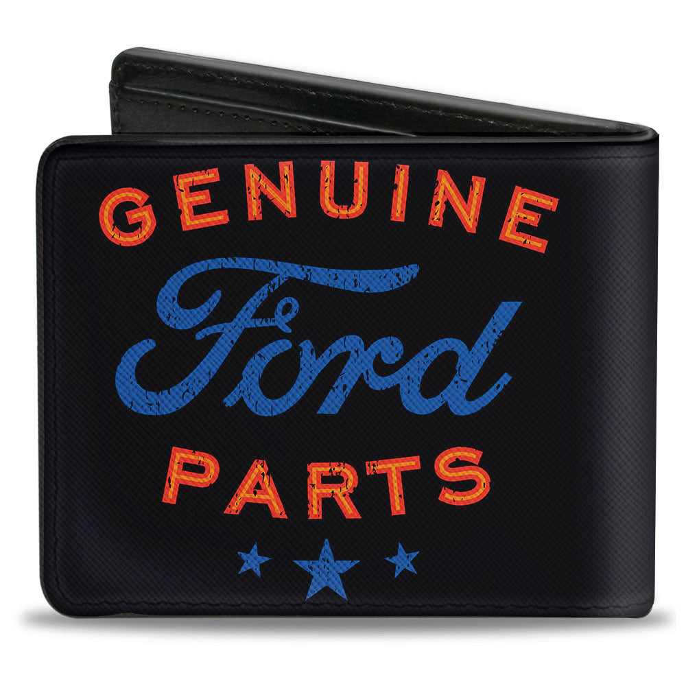 Bi-Fold Wallet - GENUINE FORD PARTS Star Logo Black Red Blue