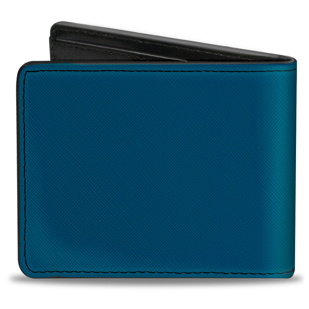 Bi-Fold Wallet - IMPALA Script Emblem Blue Silver