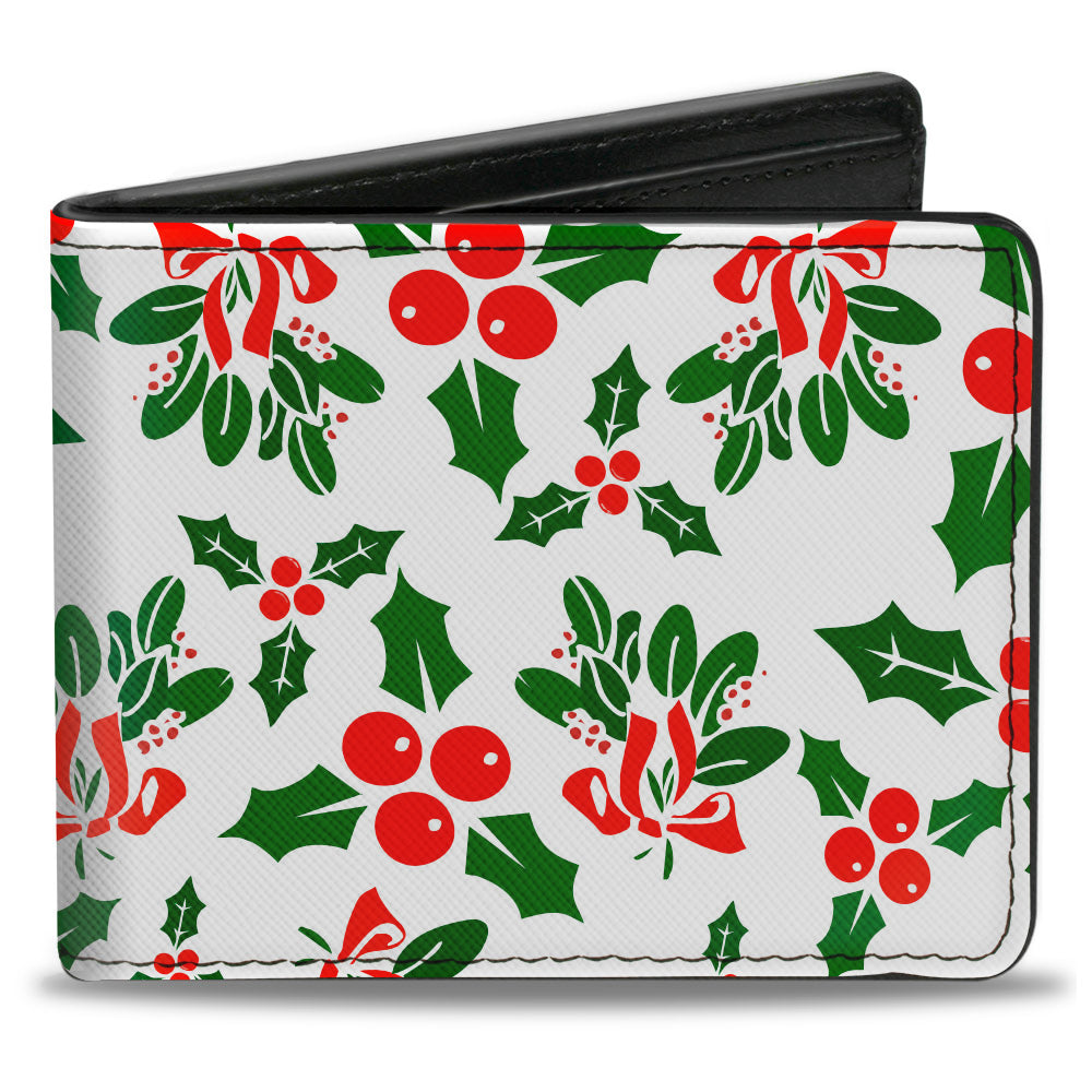 Bi-Fold Wallet - Holly & Mistletoe