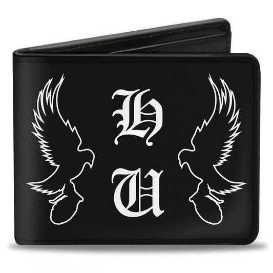 Bi-Fold Wallet - Hollywood Undead HU Shatter Dove & Grenade Black White