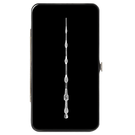 Hinged Wallet - Fantastic Beasts The Crimes of Grindelwald Elder Wand + 9-Wands Black White