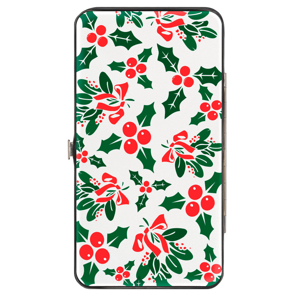 Hinged Wallet - Holly & Mistletoe