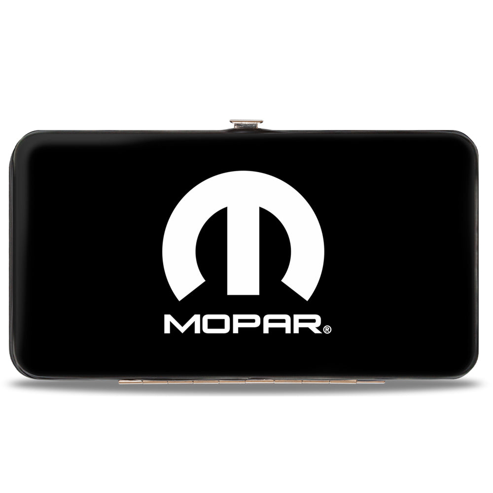 Hinged Wallet - MOPAR Logo Black White