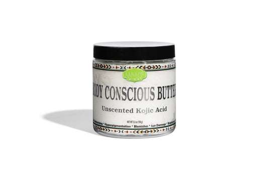 Unscented Kojic Acid Body Conscious Butte for Brightening and Sensitive Skin.