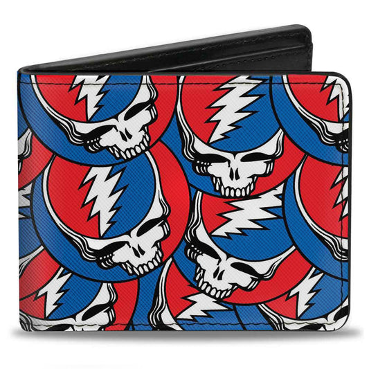 Bi-Fold Wallet - Steal Your Face Stacked Red White Blue