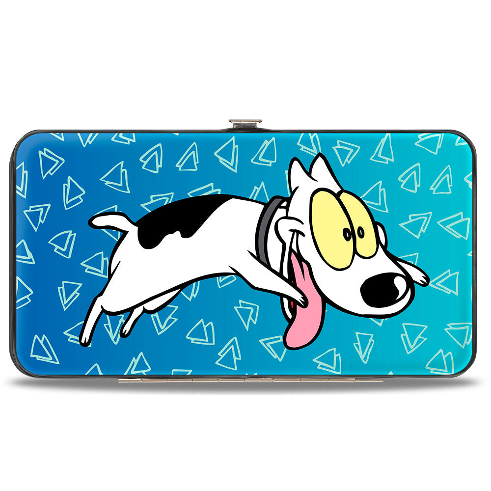 Hinged Wallet - Rocko's Modern Life Spunky Pose + Logo Blues White