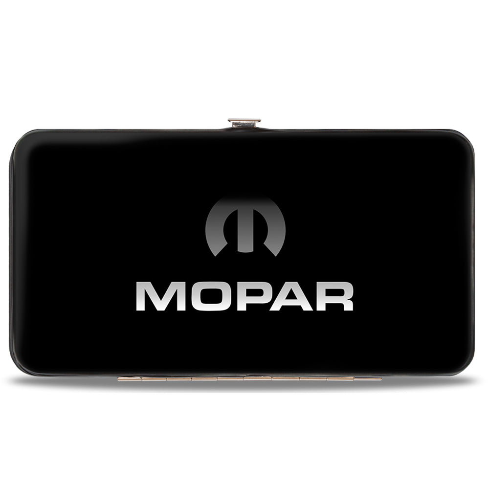 Hinged Wallet - MOPAR Logo Black Silver Gradient