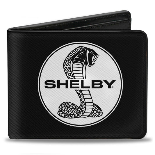 Bi-Fold Wallet - SHELBY Tiffany Split + Signature Black White