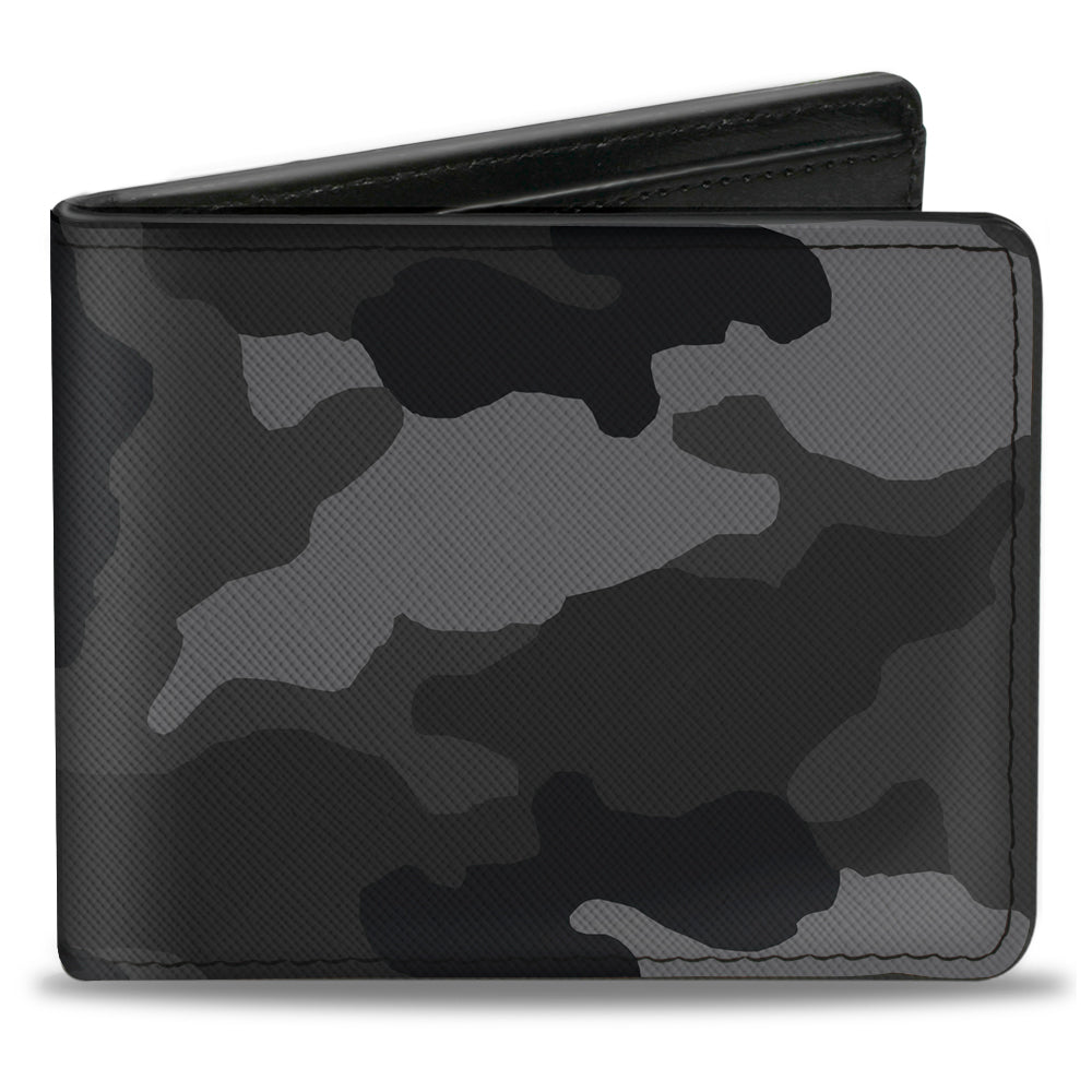 Bi-Fold Wallet - Camo Charcoal