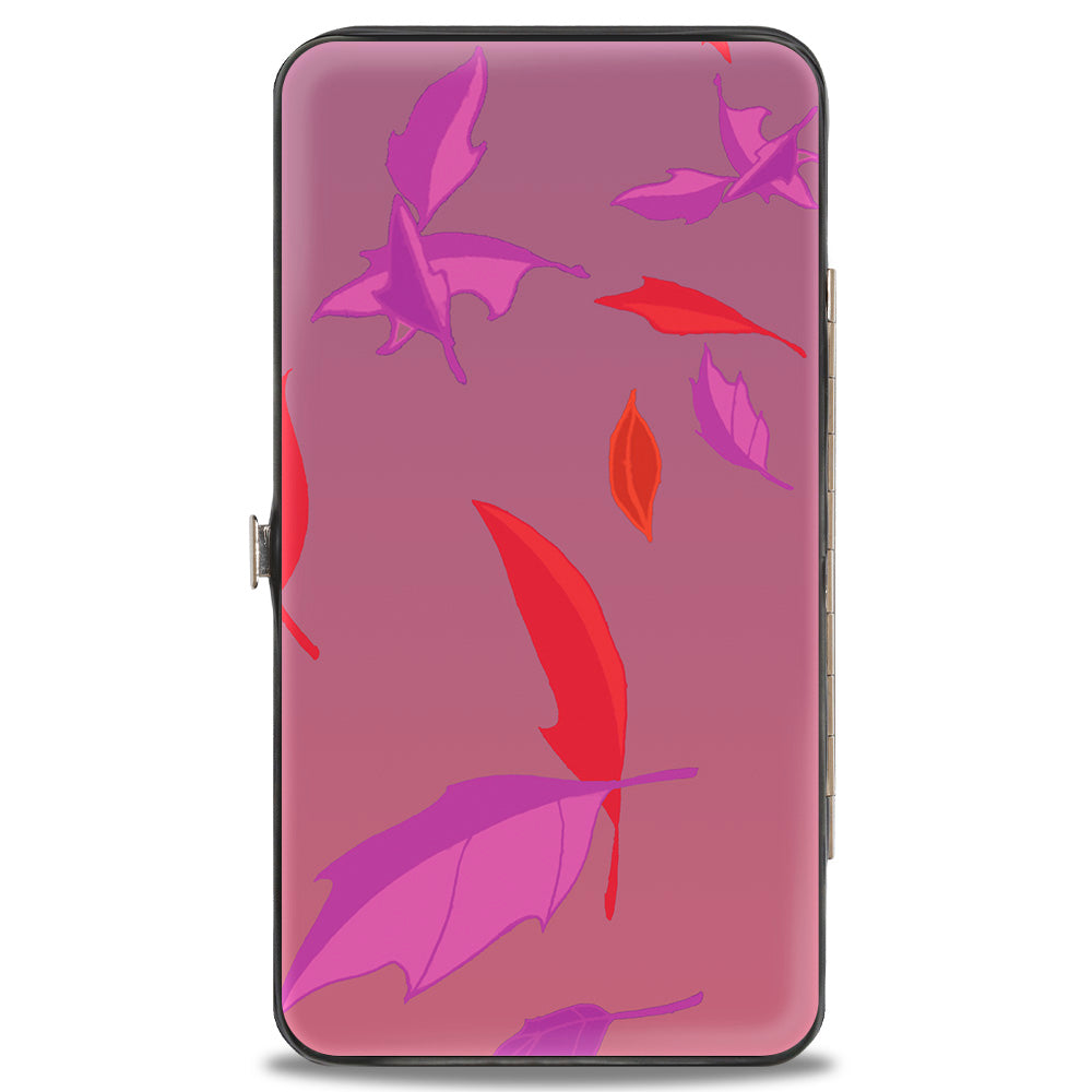 Hinged Wallet - Pocahontas Colors of the Wind Pose Leaves Pinks