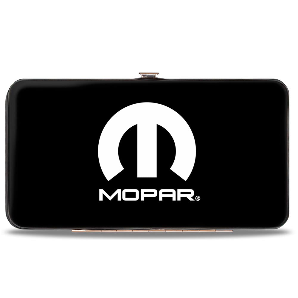 Hinged Wallet - MOPAR Logo Black White