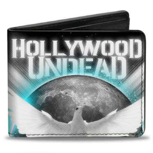 Bi-Fold Wallet - HOLLYWOOD UNDEAD New Empire Vol 1 Dove Black White Grays Teal