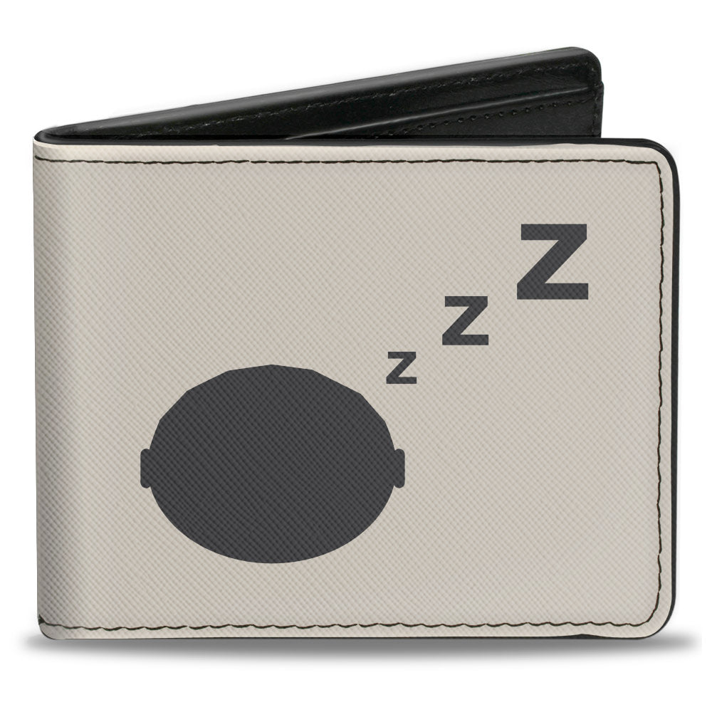 Bi-Fold Wallet - Star Wars The Child Sleeping Pod + The Mandalorian Silhouette Grays Orange