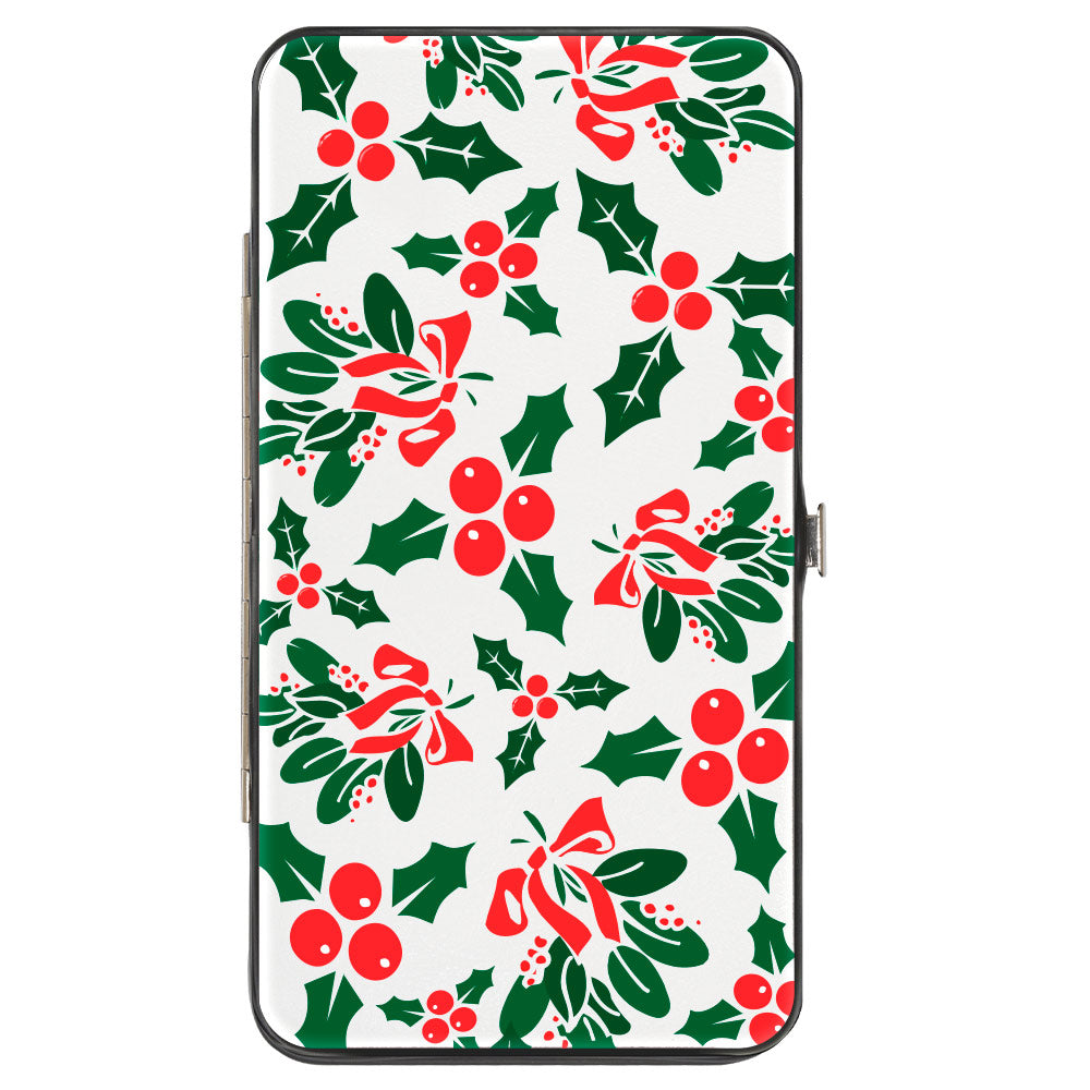 Hinged Wallet - Holly & Mistletoe