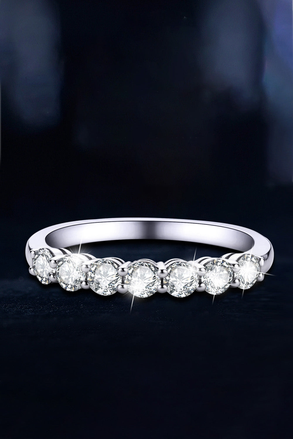 Can't Stop Your Shine Moissanite Platinum-Plated Ring