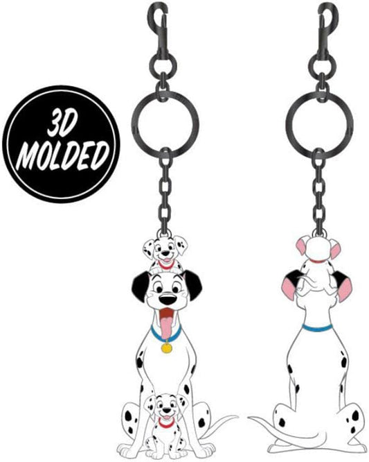 LOUNGEFLY DISNEY 101 DALMATIANS 3D MOLDED  KEYCHAIN